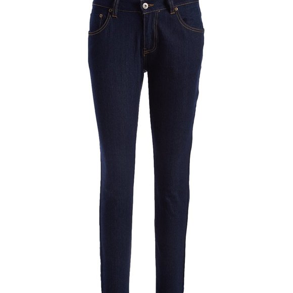 Women's Missy Blue Stretch Denim Skinny Jeans 2JP033R-3 - Picture 2 of 4